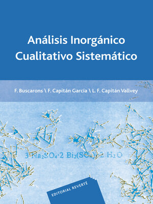 cover image of Análisis inorgánico cualitativo sistemático